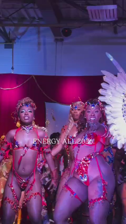 Load video: Energetic IzahVibe Carnival launch performance featuring Phoenix Ascending costumes.
